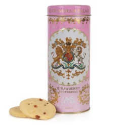 Royal Collection Shop Buckingham Palace Strawberry And Clotted Cream Shortbread Biscuit Tin* Biscuits