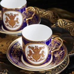 Royal Collection Shop Lustre Cobalt Coffee Cup And Saucer Set* Cups & Saucers