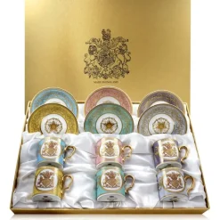 Royal Collection Shop Lustre Pastel Coffee Cup And Saucer Set* Cups & Saucers