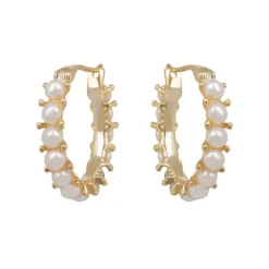 Royal Collection Shop White Pearl Hoop Earrings* Earrings