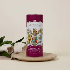 Royal Collection Shop Windsor Castle White Chocolate And Raspberry Biscuit Tube* Biscuits